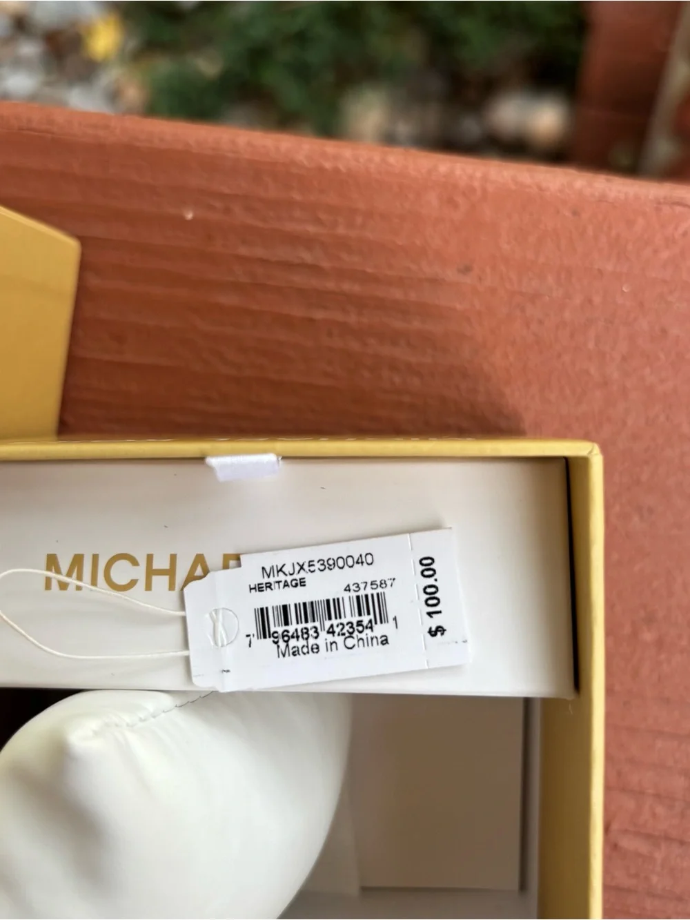Michael Kors Silver Heritage Bracelet with Heart Charm